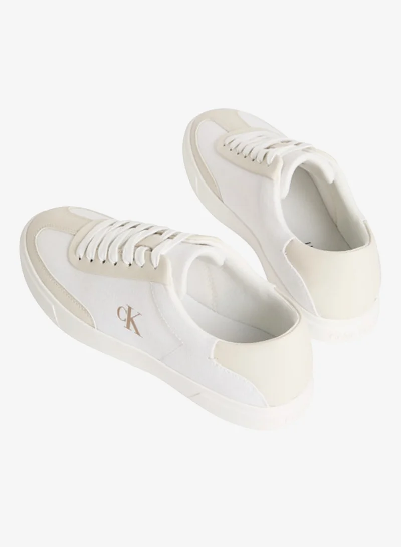 CALVIN KLEIN  Brooke - Canvas Signature Logo Trainers for Women | Best Price UAE